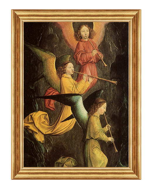 Aniolki grajace na trabkach - Obraz religijny