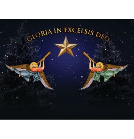 Baner na Boże Narodzenie - Tło szopki - Gloria in excelsis Deo - 50 - 200x150