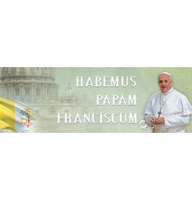 Papież Franciszek - 01 - Baner religijny - 300x100 cm