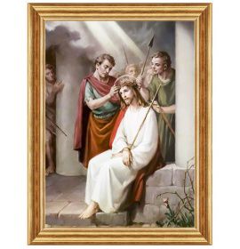 Cierniem ukoronowanie Pana Jezusa - Ogród różańcowy II - Obraz sakralny
