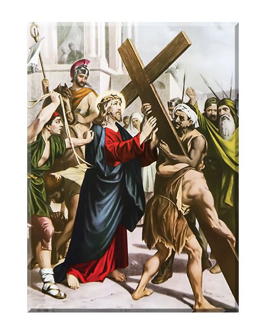 Jezus bierze krzyż na swoje ramiona - Stacja II - Neapol