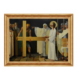 Jezus bierze krzyż na swoje ramiona - Stacja II - Monako
