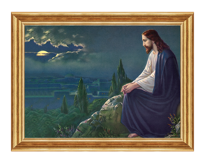 Jezus na Górze Oliwnej - 01 - Obraz religijny