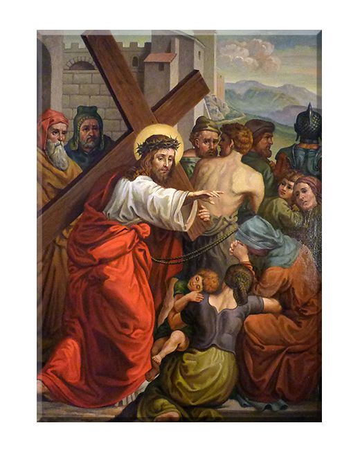 Jezus pociesza płaczące niewiasty - Stacja VIII - Kraków