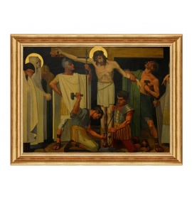 Jezus przybity do krzyża - Stacja XI - Monako