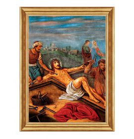 Jezus przybity do krzyża - Stacja XI - Boleszyn