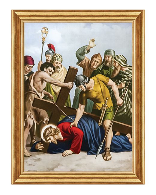 Jezus upada po raz drugi - Stacja VII - Neapol