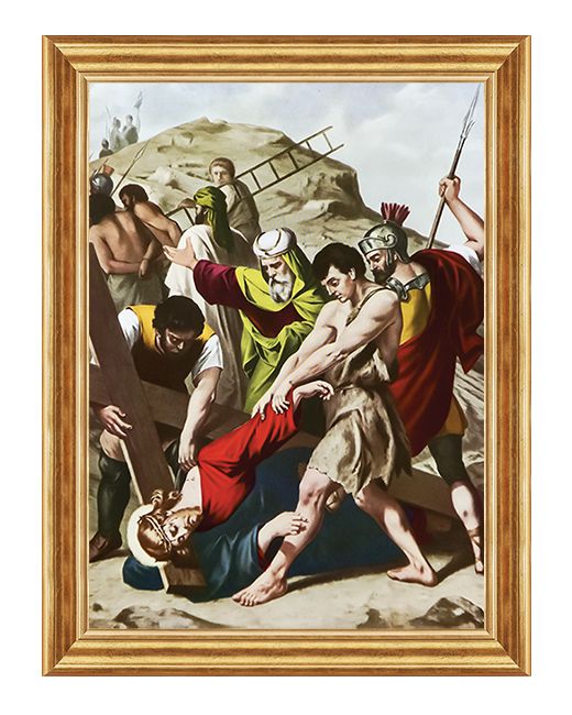 Jezus upada po raz trzeci - Stacja IX - Neapol