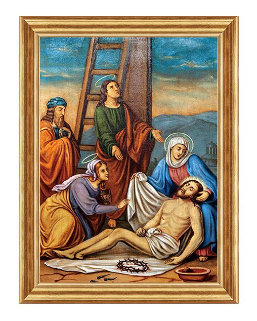Jezus zdjęty z krzyża - Stacja XIII - Boleszyn