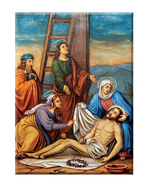 Jezus zdjęty z krzyża - Stacja XIII - Boleszyn