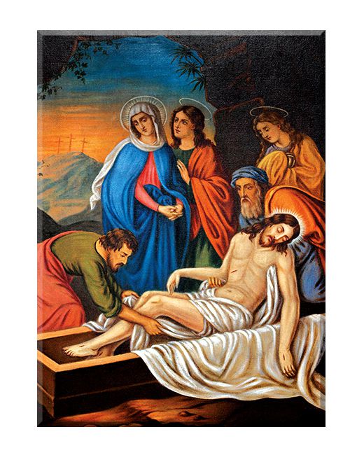 Jezus złożony do grobu - Stacja XIV - Boleszyn