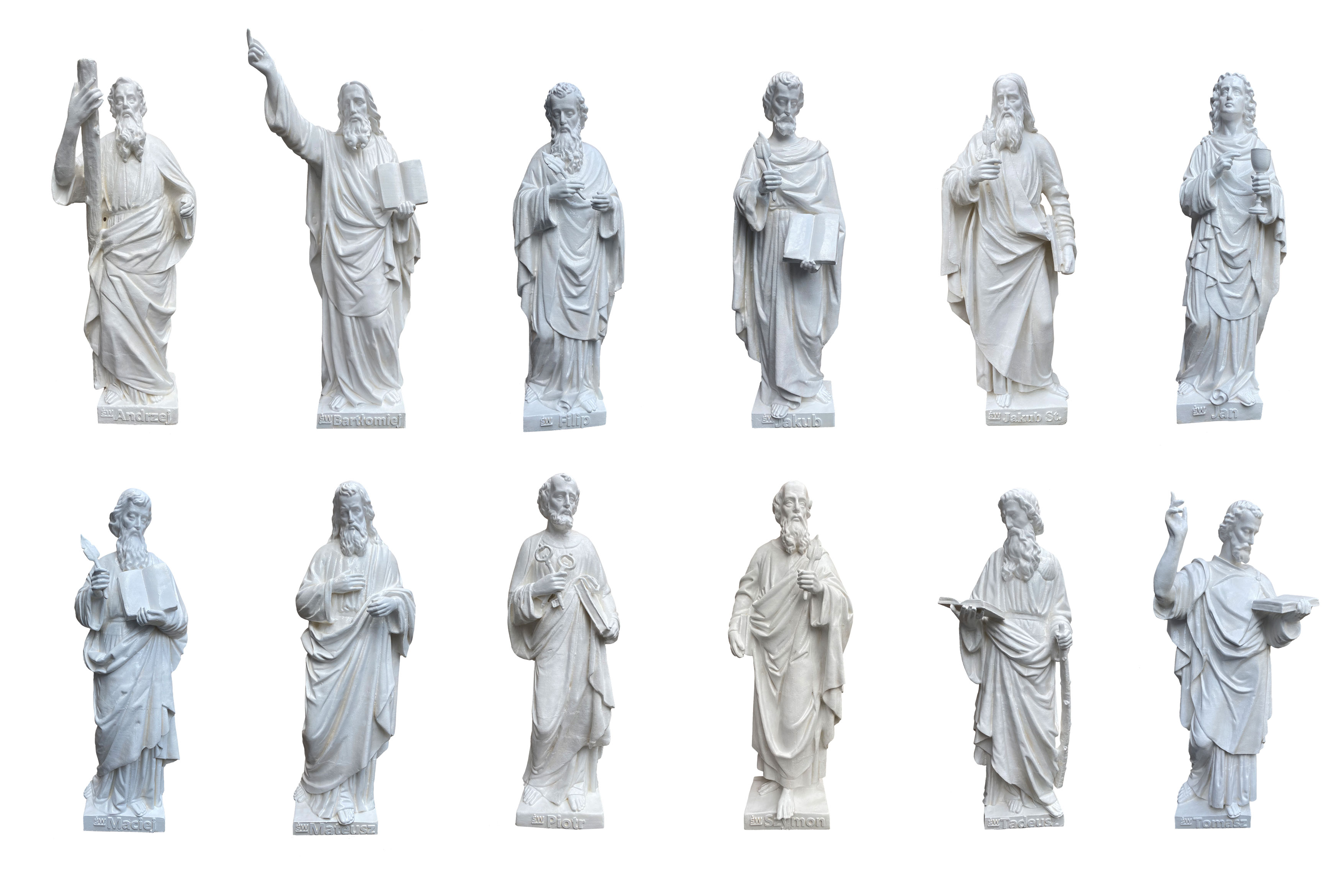 Komplet Figur Dwunastu Apostołów - 100 cm - A