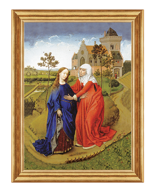 Nawiedzenie Swietej Elzbiety - Obraz biblijny na plotnie