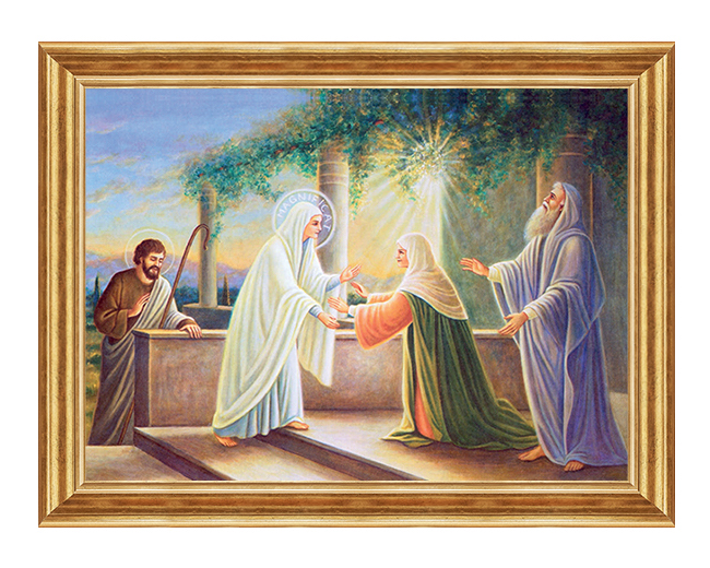 Nawiedzenie Swietej Elzbiety - Scena biblijna