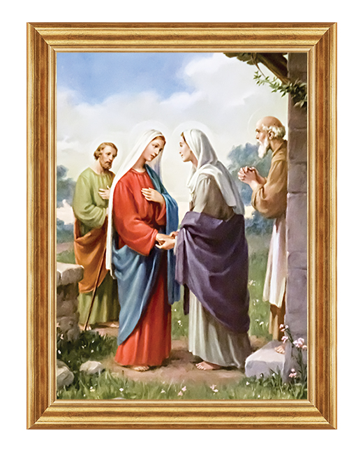 Nawiedzenie Swietej Elzbiety - Obraz biblijny na plotnie