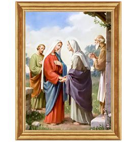 Nawiedzenie świętej Elżbiety - Ogród różańcowy II - Obraz sakralny