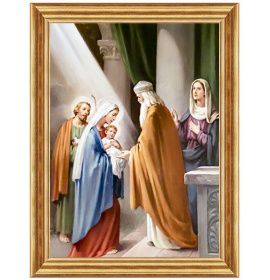 Ofiarowanie Pana Jezusa w Świątyni - Ogród różańcowy II - Obraz sakralny