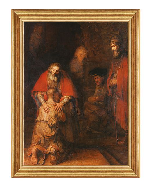 Powrot syna marnotrawnego - Obraz biblijny na plotnie