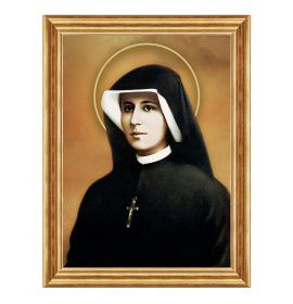 Święta Siostra Faustyna Kowalska - 08 - Lewa - Aureola - Obraz religijny