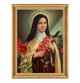 Święta Teresa od Dzieciątka Jezus - Kwiat - 10 - Obraz religijny