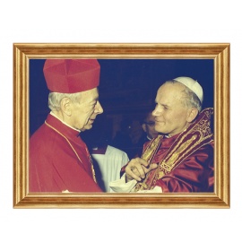 Święty Jan Paweł II i Kardynał Stefan Wyszyński - 02 - Obraz religijny