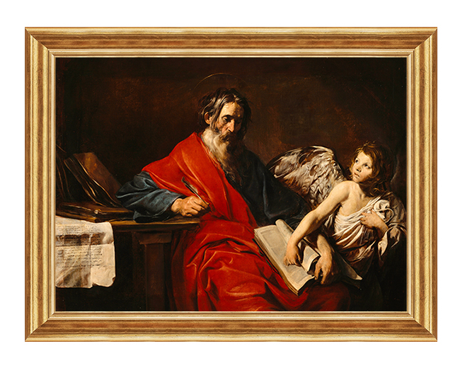 Święty Mateusz - Natchnienie św. Mateusza - 12 - Obraz religijny