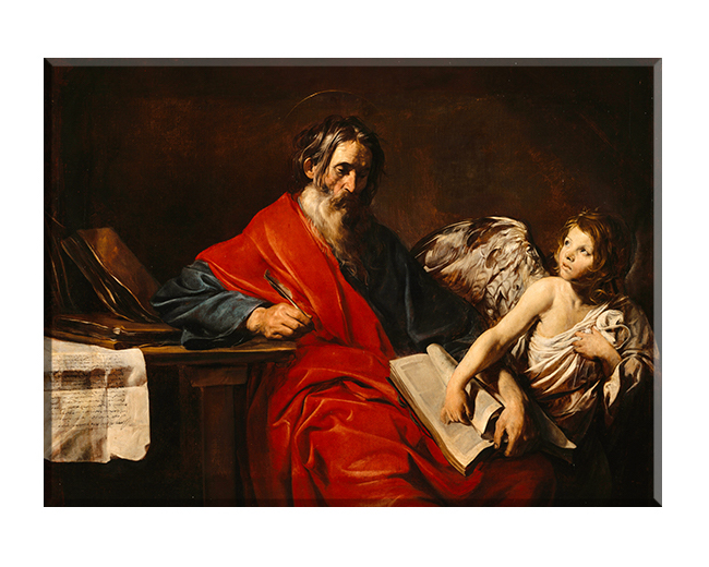 Święty Mateusz - Natchnienie św. Mateusza - 12 - Obraz religijny