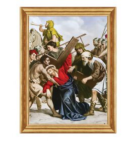 Szymon pomaga nieść krzyż Jezusowi - Stacja V - Neapol