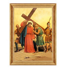 Szymon pomaga nieść krzyż Jezusowi - Stacja V - Francja, Avinion