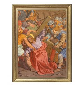 Szymon pomaga nieść krzyż Jezusowi - Stacja V - Wiedeń