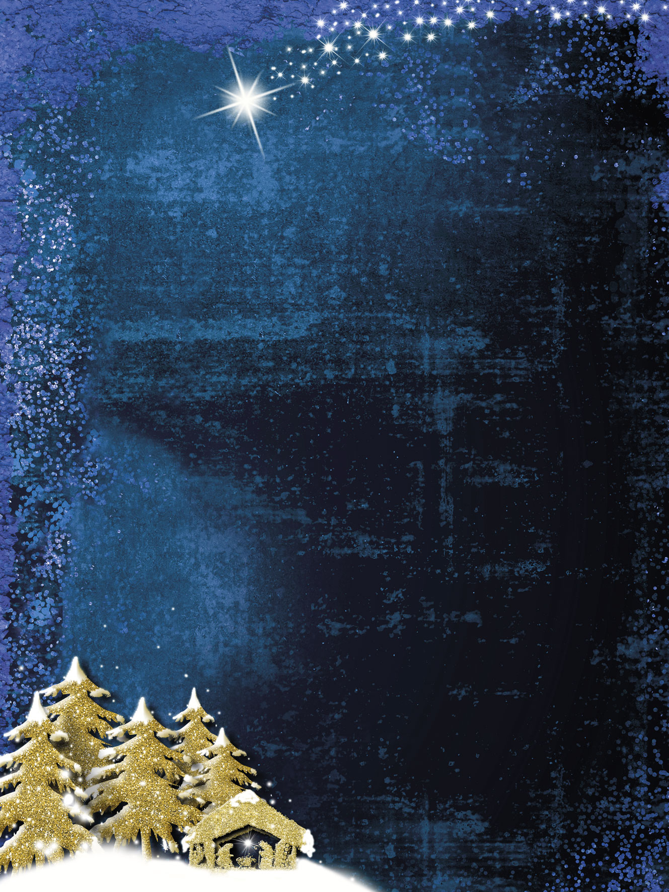 Tło szopki bożonarodzeniowej - 36 - Baner religijny - 150x200 cm