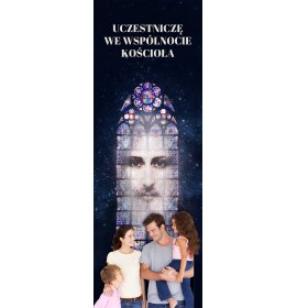 Uczestniczę we Wspólnocie Kościoła - 12 - Baner religijny - 110 x 310 cm