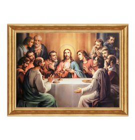 Ustanowienie Eucharystii - Ogród różańcowy II - Obraz sakralny