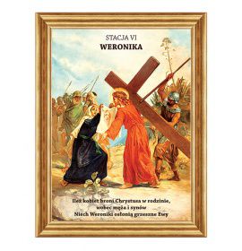Weronika ociera twarz Jezusowi - Stacja VI - Lubaczów II