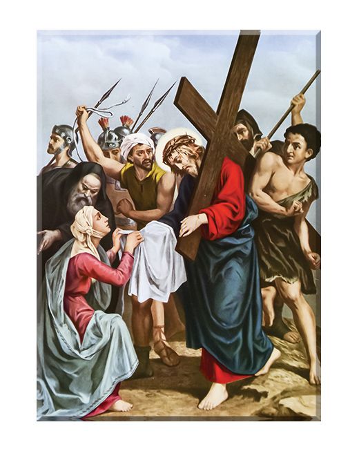 Weronika ociera twarz Jezusowi - Stacja VI - Neapol