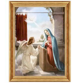 Zwiastowanie Najświętszej Maryi Pannie - Ogród różańcowy II - Obraz sakralny